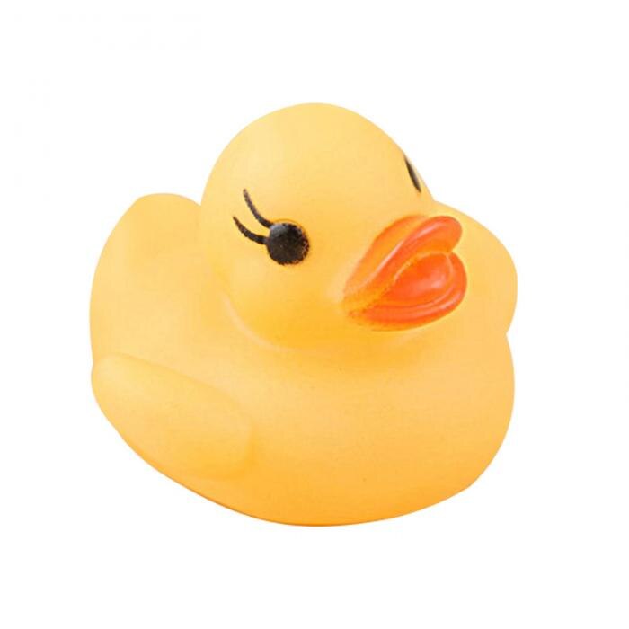 6Pcs/Set Cute LED Flashing Light Floating Duck Bath Tub Shower Rubber Toy for Kids BM88